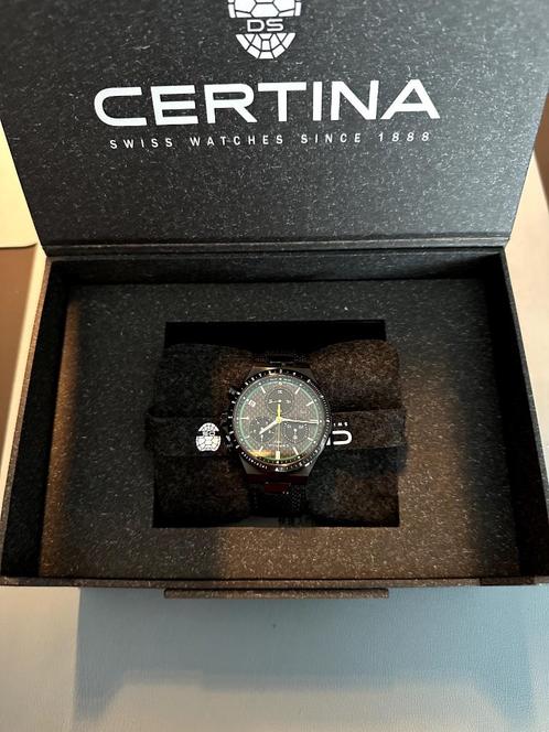 CERTINA HORLOGE - MEN/UNISEX - DS-7 Chronograph Padel, Handtassen en Accessoires, Sporthorloges, Nieuw, iOS, Zwart, Waterdicht