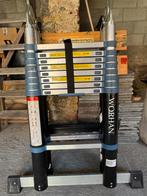 Telescopische ladder merk Worhan, Ophalen, Zo goed als nieuw, Ladder