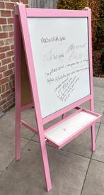 Roze Schoolbord / Whiteboard Ezel (Dubbelzijdig), Diversen, Schoolborden, Ophalen, Mobiel, Gebruikt, Whiteboard