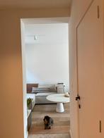 Witte ronde salontafel in microcement, Huis en Inrichting, Ophalen, Overige materialen, 50 tot 100 cm, Rond