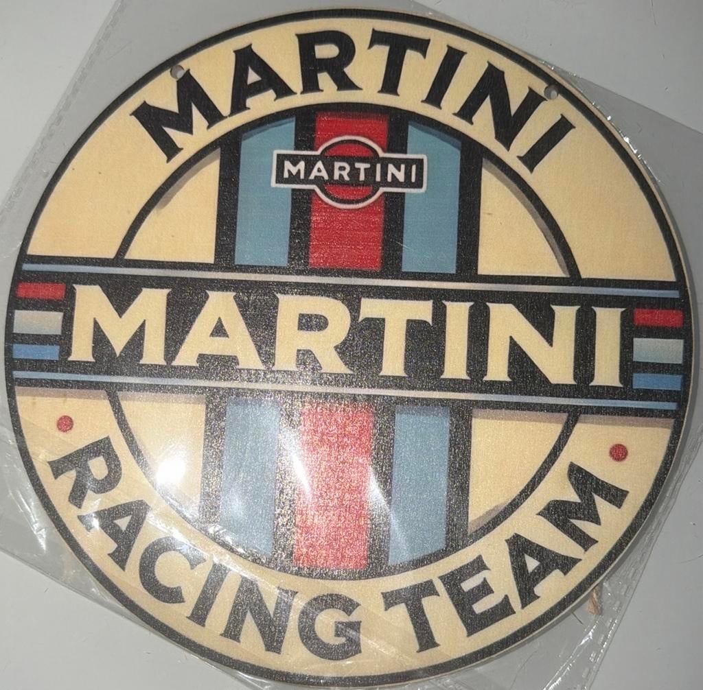 Panneau pub en bois Martini Racing - rétro vintage mancave, Collections, Marques & Objets publicitaires, Comme neuf, Panneau publicitaire