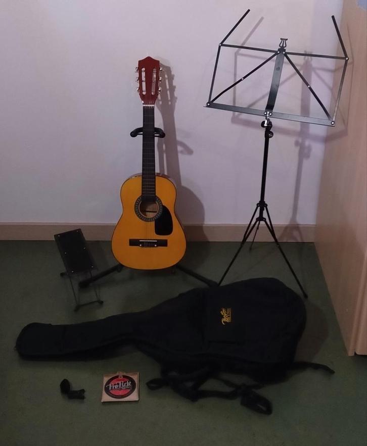 Musikids GP-1 1/4 Starterset Klassieke Gitaar – Naturel, Muziek en Instrumenten, Snaarinstrumenten | Gitaren | Akoestisch, Gebruikt