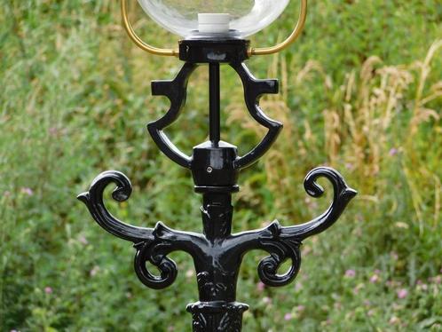 Tuinlantaarn Genua - zwart - alu - 215cm, Tuin en Terras, Buitenverlichting, Nieuw, Staande lamp, Aluminium, Led, Ophalen of Verzenden