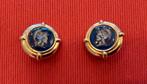 Zeer mooie gegraveerde vintage „couture” oorbellen, Ophalen of Verzenden, Nieuw, Goud