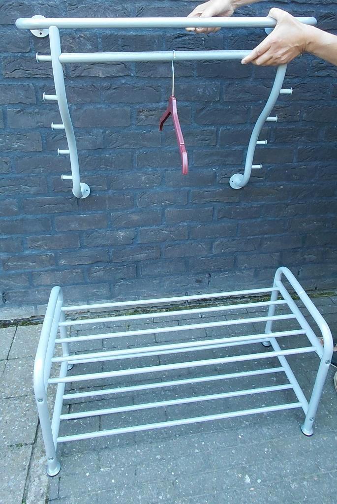Kapstok met schoenenrek Ikea, Maison & Meubles, Armoires | Étagères à chaussures, Utilisé, Enlèvement