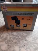 3 halogeen schijnwerpers plus 1 bewegingdetector, Ophalen, Nieuw, 50 tot 200 watt, Lamp