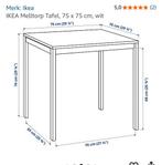 table de cuisine ikea 74 x 74 cm, Enlèvement ou Envoi, Utilisé