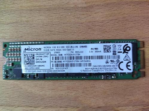 SSD 512 GO, Computers en Software, Harde schijven, Zo goed als nieuw, Laptop, Intern, SSD, SATA, Ophalen of Verzenden