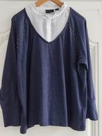2-in-1 trui en hemd van Bonprix Premium Selection, mt 48/50, Kleding | Dames, Blouses en Tunieken, Bonprix, Blauw, Maat 46/48 (XL) of groter