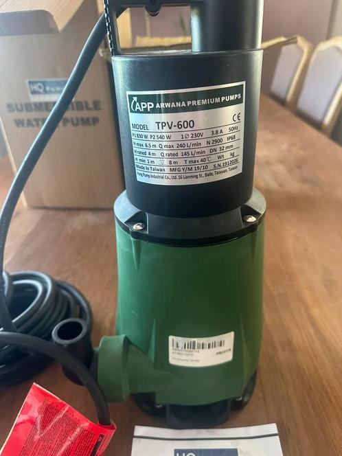 APP TPV-600 dompelpomp, Tuin en Terras, Waterpompen, Nieuw, Elektrisch, Dompelpomp, Ophalen of Verzenden