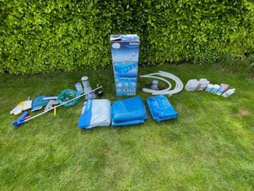 Zwembad + Toebehoren, Tuin en Terras, Zwembaden, Ophalen, Gebruikt, 200 tot 300 cm, 80 tot 120 cm