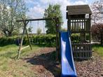 Speelhuis met schommel, glijbaan en bar, Kinderen en Baby's, Speelgoed | Buiten | Speeltoestellen, Ophalen of Verzenden, Glijbaan