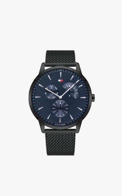 Tommy Hilfiger - Heren Horloge 1710392 - Zwart, Handtassen en Accessoires, Horloges | Heren, Nieuw, Polshorloge, Overige merken