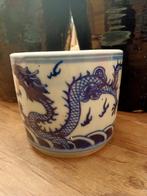 chinese  pot wierookvat penseelhouder draken 19 e eeuw, Antiek en Kunst, Antiek | Keramiek en Aardewerk, Ophalen of Verzenden