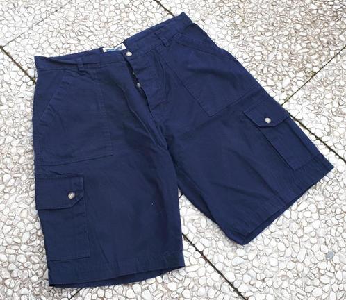 Double Face - short - navy(blauw) - maat L, Kleding | Heren, Broeken en Pantalons, Zo goed als nieuw, Maat 52/54 (L), Blauw, Verzenden