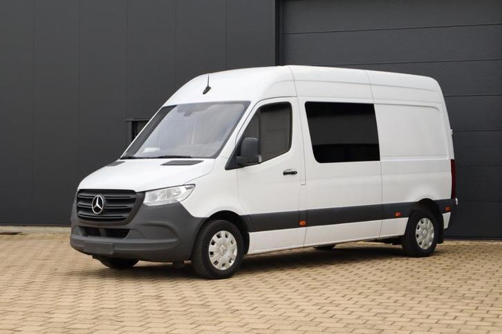 Mercedes Sprinter *DUBBELE CABINE 6 ZIT* GPS - AUTO - TREK, Auto's, Bestelwagens en Lichte vracht, Bedrijf, Te koop, ABS, Achteruitrijcamera