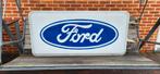 Licht Reclame Ford Ovaal, Verzamelen, Ophalen, Gebruikt, Lichtbak of (neon) lamp