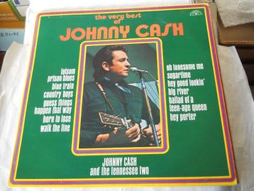LP - JOHNNY CASH - THE VERY BEST, Cd's en Dvd's, Ophalen of Verzenden, 1960 tot 1980, Zo goed als nieuw