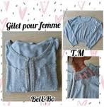 Gilet court pour femme-gris avec strss-Bel&Bo-T.M, Vêtements | Femmes, Pulls & Gilets, Taille 38/40 (M), Gris, Enlèvement ou Envoi