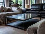 Natuurstenen salontafel zwart, Ophalen, Overige materialen, 50 tot 100 cm, Zo goed als nieuw