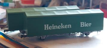 H0LK 1001 ROCO 46309 HEINEKEN ZEILWAGONS 1/87 beschikbaar voor biedingen