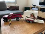 Schleich paardenwagen met truck, 2 paarden en 2 mannetjes, Ophalen, Zo goed als nieuw