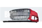 Bumper Audi A1 8X0 10-14 8X0807437 Grill Voorbumper Q3757, Gebruikt, Voor, 6 maanden garantie, Ophalen of Verzenden