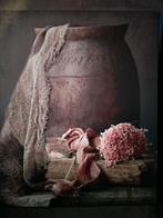 Decoboard met kruik met shabby doek, Huis en Inrichting, Ophalen of Verzenden, Nieuw