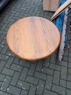 Eiken tafel, Tuin en Terras, Ophalen of Verzenden, Zo goed als nieuw, Rond, Hout