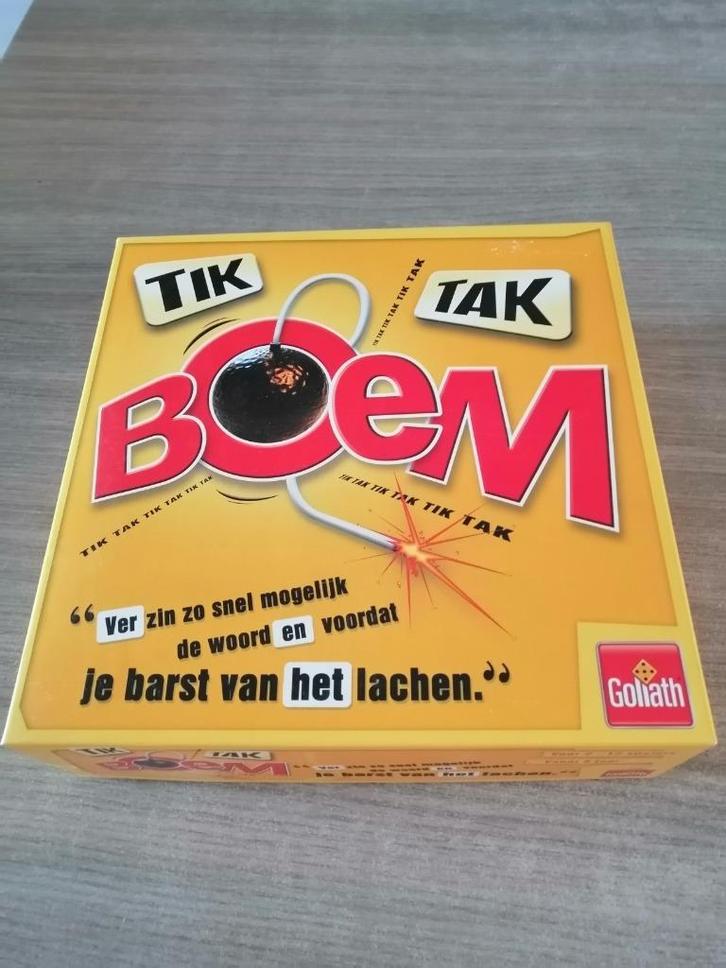 tik tak boem, Hobby en Vrije tijd, Gezelschapsspellen | Bordspellen, Zo goed als nieuw, Ophalen of Verzenden