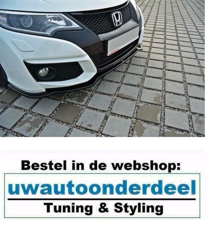 Maxton Spoiler Lip Splitter Voor Honda Civic MK9 Facelift, Auto diversen, Tuning en Styling, Verzenden