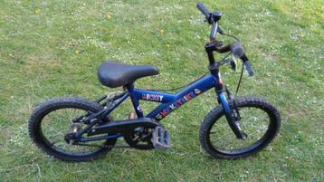 Blauwe kinderfiets Mickey Bike 16 inch, Fietsen en Brommers, Ophalen, Zo goed als nieuw, 16 tot 20 inch, Mickey bike