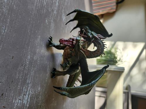 Papo 38906 (2005) Dragon deux têtes figurine, Kinderen en Baby's, Speelgoed | Actiefiguren, Zo goed als nieuw, Ophalen