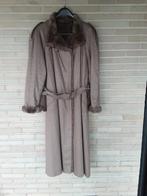 Zeer warme lange mantel, Bruin, Maat 46/48 (XL) of groter, Ophalen of Verzenden, Zo goed als nieuw