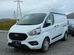 FORD TRANSIT L2H2 2.0TDCI - GPS - AIRCO - 3 ZIT - TVAC, Stof, USB, Wit, 6 deurs