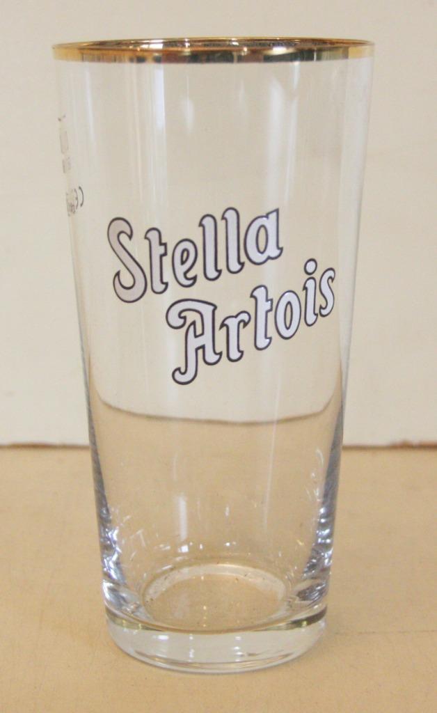 Stella Artois Boerkes 25cl / Emaille Logo & Gouden Randje, Verzamelen, Glas en Drinkglazen, Nieuw, Bierglas, Ophalen of Verzenden