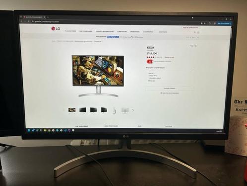 Moniteur LG 27UL500-W 4K 60Hz, Computers en Software, Monitoren, Zo goed als nieuw, 60 Hz of minder, DisplayPort, HDMI, IPS, Ultra HD (4K)