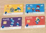 Les Schtroumpfs - 4 cartes Mobib - neuves, Collections, Cartes de téléphone
