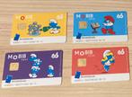 Les Schtroumpfs - 4 cartes Mobib - neuves