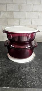 Tupperware microplus set, Huis en Inrichting, Ophalen of Verzenden, Zo goed als nieuw, Rood, Bak of Kom