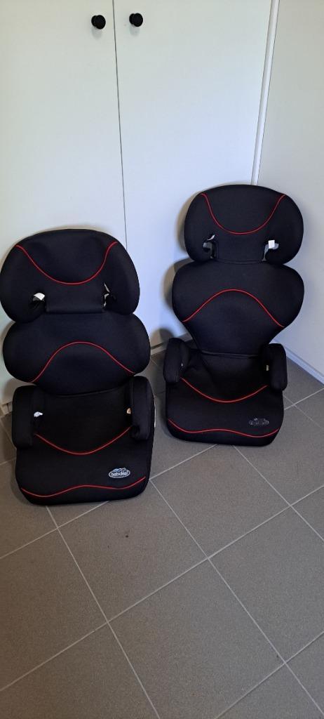 2 Autostoelen voor Kinderen, Kinderen en Baby's, Autostoeltjes, Gebruikt, Overige merken, 15 t/m 36 kg, Autogordel, Afneembare rugleuning
