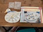 Eierversierschaal keramiek met peper en zout stel, Huis en Inrichting, Gebruikt, Ophalen of Verzenden