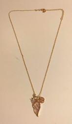 Vergulde halsketting met 3 hangers, Handtassen en Accessoires, Kettingen, Ophalen, Goud, Goud