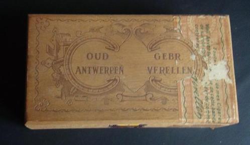 Ancienne boîte à cigares d'Anvers,, Collections, Articles de fumeurs, Briquets & Boîtes d'allumettes, Utilisé, Boite à tabac ou Emballage