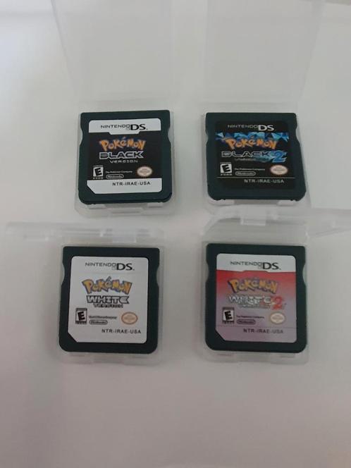 Pokémon Black 1, Black 2, White 1 et White 2 DS, Consoles de jeu & Jeux vidéo, Jeux | Nintendo DS, Comme neuf, Aventure et Action