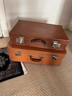 2 Oude reiskoffers, Handtassen en Accessoires, Koffers, Ophalen, Gebruikt