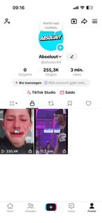 TikTok Account 255K Volgers