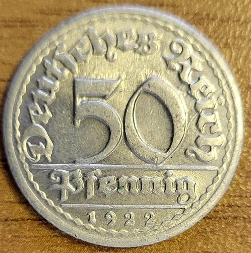 ALLEMAGNE 50 Pfennig 1922 G Karlsruhe KM#27 SPL++, Timbres & Monnaies, Monnaies | Europe | Monnaies non-euro, Monnaie en vrac