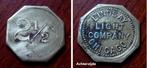 Amerikaanse penning 2 1/2 cent Lindsay Light Company, Postzegels en Munten, Ophalen of Verzenden, Brons
