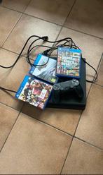 playstation 4Slim + 1consoler+3 splelletjes, Ophalen, Met 1 controller, Slim, 500 GB